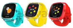 Часы-телефон Elari KidPhone 4 Fresh (KP-F), бирюзовый, желтый или красный