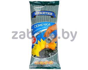Семечки подсолнечника «Никитин», жареные, с солью, 200 г