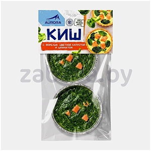 Киш Aurora с форелью, цветн. капустой и шпинатом, зам., 240 г