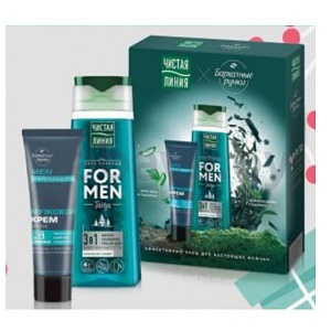 Подарочный набор «Чистая линия» и «Бархатные ручки», шампунь + крем для рук, 250/80 мл