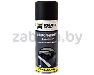 Смазка силиконовая Kraft в аэрозольной упаковке, 400 мл