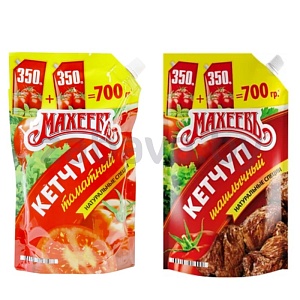 Кетчуп «Махеевъ», томатный/шашлычный, 700 г