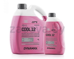 Антифриз-концентрат Dynamax Ultra G12, красный, 1 л