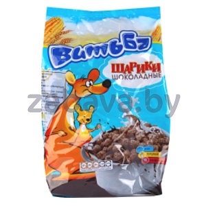 Готовый завтрак «Витьба», шарики кукурузн. шоколадные, 250 г