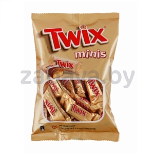 Печенье песочное Twix Minis, 184 г