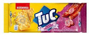 Крекер Tuc, копченые колбаски, 100 г