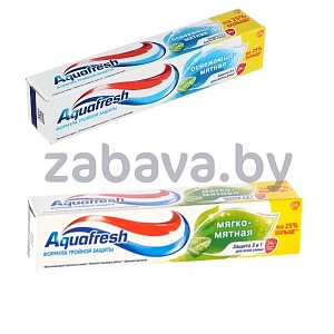 Зубная паста Aquafresh, освежающе-мятная или мягко-мятная, 125 мл