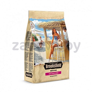 Сухой корм Brooksfield Low Grain Adult Dog Small Breed д/собак мелк. пород, говядина, рис, 3 кг