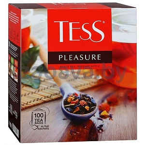 Чай черный Tess Pleasure, 100 пакетиков по 1,5 г