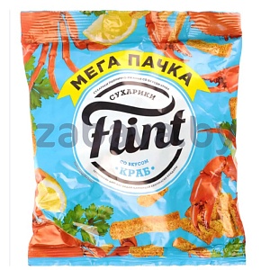 Сухарики Flint, краб, 100 г
