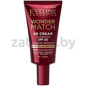 BB-крем для лица Eveline Cosmetics, Wonder Match, SPF 50