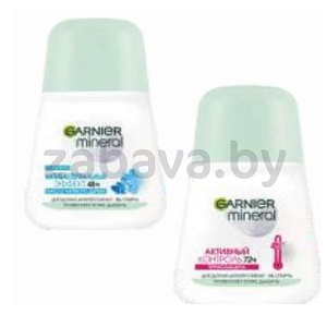 Дезодорант-антиперсп.т Garnier, Mineral, эффект чистоты или контроль термозащ., 50 мл