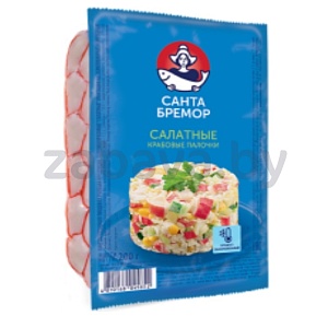 Крабовые палочки «Санта Бремор» «Салатные», замор., 200 г