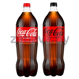 Напиток Coca-Cola, Classic или без сахара, 2 л