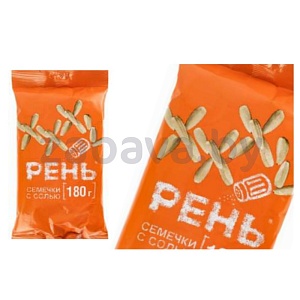 Семечки «Рень», белые, жареные, с солью, 180 г