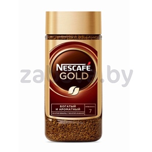 Кофе Nescafe Gold, раствор., с доб. молотого, 95 г