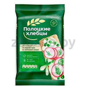 Хлебцы «Полоцкие», лук со сметаной, 80 г