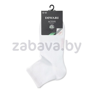 Носки мужские Diwari Active, размер 27/29, белые