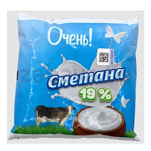 Сметана «Очень!», 19%, 400 г