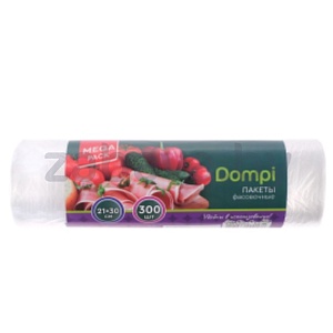 Пакеты фасовочные Dompi, 21×30 см, 500 шт.