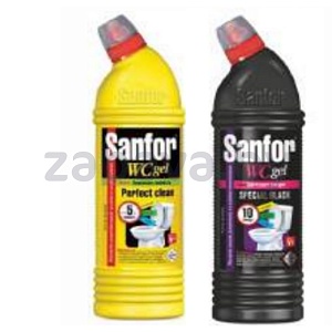 Средство чистящее для туалета Sanfor, лимон или black, 750 г