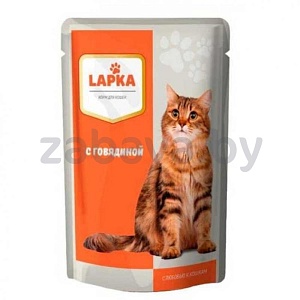 Корм для кошек Lapka, в ассортименте, 85 г