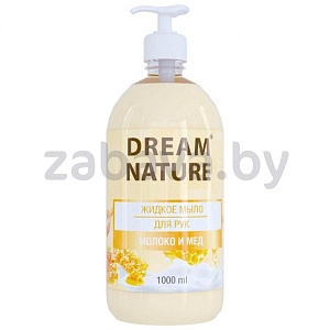 Мыло Dream Nature, жидкое, молоко и мед или овсяное, 1 л