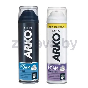 Пена для бритья Arko, Cool или Sensitive, 200 мл