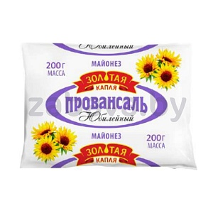 Майонез «Золотая капля» «Провансаль юбилейный», 50%, 200 г