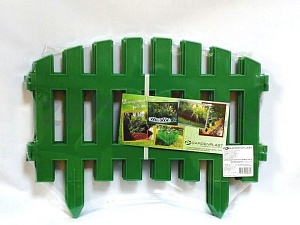 Забор декоративный Renessans № 2/№ 1, 1 шт., длина 45 см, зеленый/белый