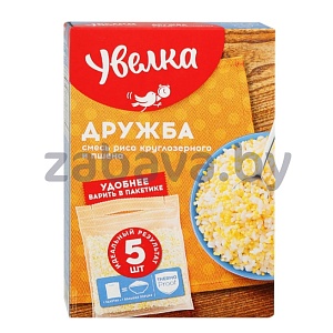 Смесь «Увелка» «Дружба», рис и пшено, в варочных пакетах, 5×80 г