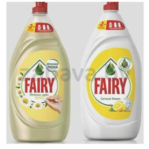 Средство для мытья посуды Fairy, ромашка/лимон, 1,35 л