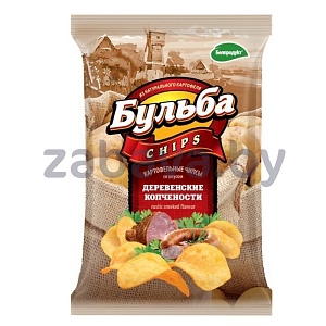 Чипсы из сырого картоф. «Бульба chips», со вк. деревенских копченостей, 75 г
