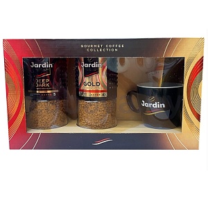 Набор кофе Jardin Gold и Deep Dark, раств., с кружкой, 2×95 г/190 г