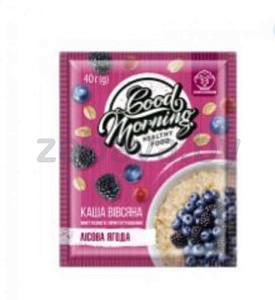 Каша овсяная быстрого приготовления Good Morning, 40 г