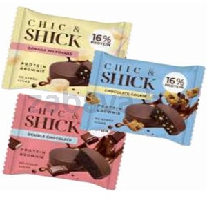 Печенье Chic & Shick, брауни банан. милкшейк или двойн. шоколад, 50 г