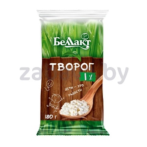 Творог «Беллакт», 1%, 180 г