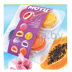 Набор пирожных моти «Клубника, смородина, манго, маракуйя», 240 г