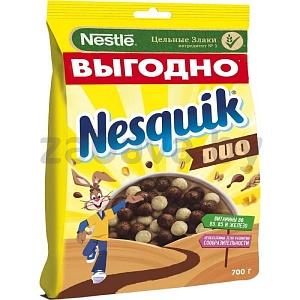Готовый завтрак Nesquik или Nesquik Duo, 700 г