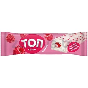 Сырок глазированный «Топ», малина, 20%, РБ, 40 г