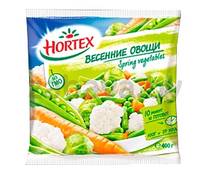 Овощная смесь Hortex, «Весенние овощи», зам., 400 г