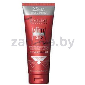 Крем-гель термоактивный Eveline Slim Extreme 3D, д/коррекц. фигуры, 250 мл