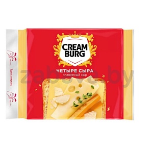 Сыр плавленный Creamburg, четыре сыра, 45%, 140 г