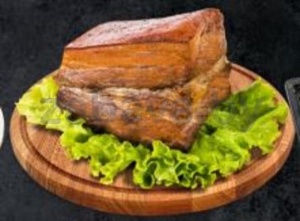 Грудинка, копчёная на угольках, 1 кг
