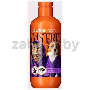 Шампунь для кошек и собак Amstrel, от блох