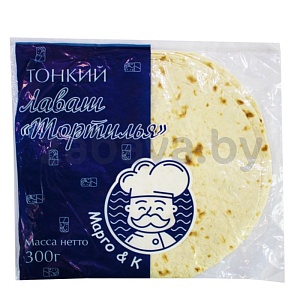 Лаваш тонкий «Марго & К», тортилья, 300 г
