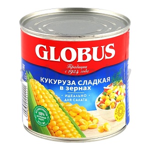 Кукуруза сладкая Globus, 425 мл/400 г