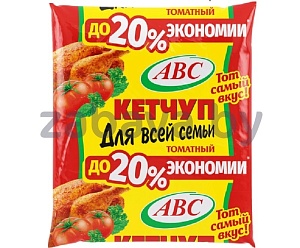 Кетчуп ABC «Для всей семьи» томатный, 360 г