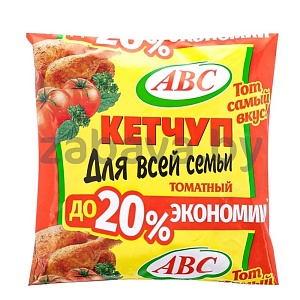 Кетчуп ABC «Для всей семьи» томатный, 360 г