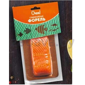 Форель радужная «Очень!», с/с, филе кусок н/к, 200 г